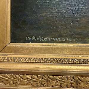 Catskills Creek and Mountain by Caroleen Ackerman Brown (1871-1938)  Image: Signature