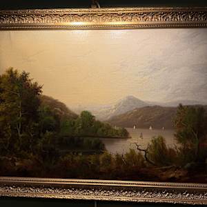 Unsigned Hudson River Painting by Unsigned 