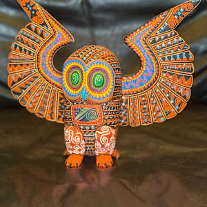 Orange Owl by Felipe Ramierez, Gabriela Hernandez