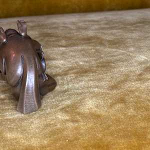 Asian Bronze Erotica Pleasure Sculpture by Unsigned  Image: top view