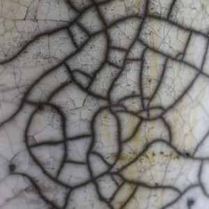 Raku Crackle Vase by Topher Gent, Image 4.