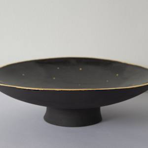 Footed Drape Dish by Topher Gent 