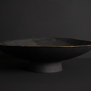 Footed Drape Dish by Topher Gent 