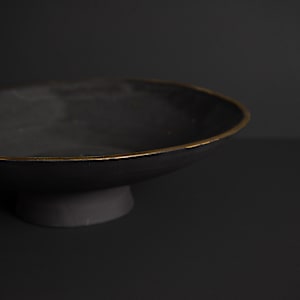 Footed Drape Dish by Topher Gent 