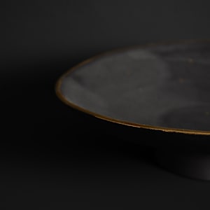 Footed Drape Dish by Topher Gent 