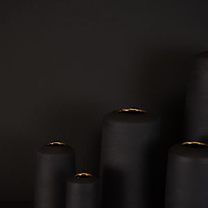 Shadow Composition (black with gold luster) by Topher Gent 