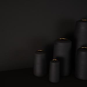 Shadow Composition (black with gold luster) by Topher Gent 