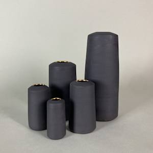 Shadow Composition (black with gold luster) by Topher Gent 