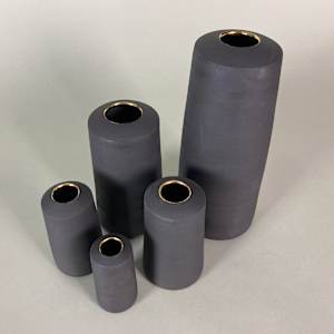 Shadow Composition (black with gold luster) by Topher Gent 