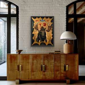 Moose Spirit by Marissa Kayne Saurer  Image: Moose Spirit shown in context.