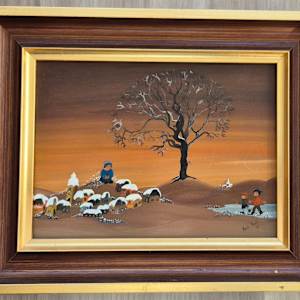 Kinder in Winterlandschaft by Heidi Markl
