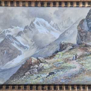 Frühling im Hochgebirge (Engadin) by Ludwig Haase