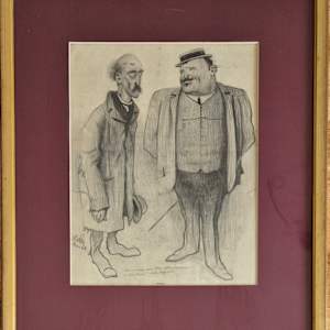 Zwei Männer in Paris (humoristisch) by . Hober