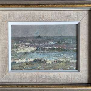 Das Meer bei Yport by Victor Leconte