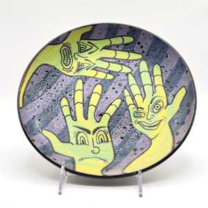 Untitled (hands plate) by George Bowes 