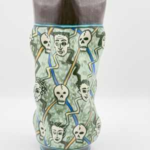 Untitled (vase with skull and portraits) by George Bowes 
