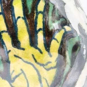 Untitled (striped hand vase) by George Bowes 