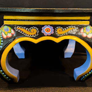 India Elephant Stool by Leslie Nichol 