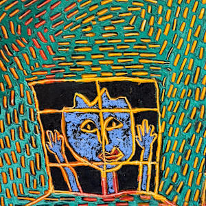 Untitled (large cage series) by Leslie Nichol 