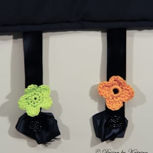 Camelia Remix by Katrina Sjoberg  Image: Detail of crochet flowers