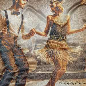Charleston Dancers S by Katrina Sjoberg  Image: Charleston Dancers S detail