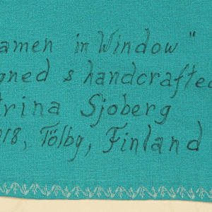 Cyclamen in Window by Katrina Sjoberg  Image: Cyclamen in Window Signature