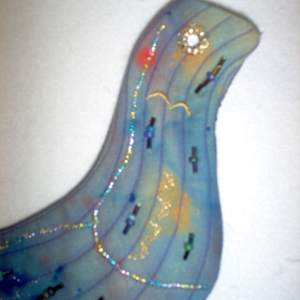 Fantasy Bird1 by Katrina Sjoberg  Image: Closeup details of the beadwork