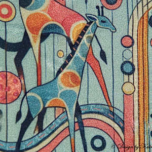 Giraffes 7 S by Katrina Sjöberg  Image: Giraffes 7 S detail