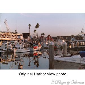 Harbor Scene Abstracted by Katrina Sjöberg  Image: Original photograph