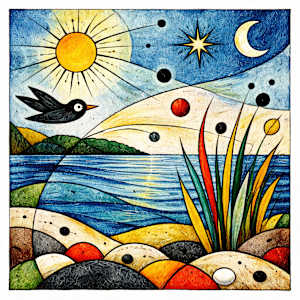 Kvarken Fall D-1 Miro by Katrina Sjoberg, Image 1.