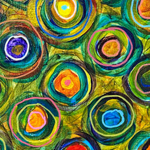 Bull's-eye Triptych by Patricia Buck, Image 4.