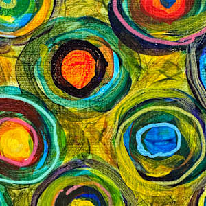 Bull's-eye Triptych by Patricia Buck, Image 6.