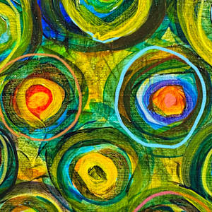 Bull's-eye Triptych by Patricia Buck, Image 3.