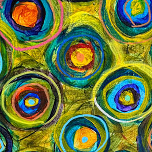 Bull's-eye Triptych by Patricia Buck, Image 7.