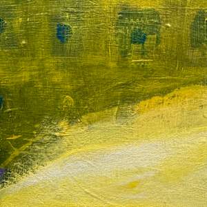 Fin by Patricia Buck  Image: Detail: Fin, 2000. 
Acrylic on closed Birch panel.
24”Hx24”W