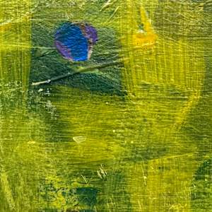 Fin by Patricia Buck  Image: Detail: Fin, 2000. 
Acrylic on closed Birch panel.
24”Hx24”W