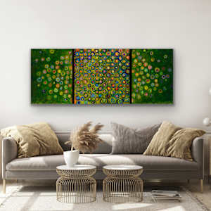 Bull's-eye Triptych by Patricia Buck, Image 1.