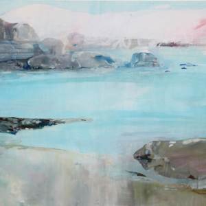 Sea becomes rock, rock becomes sky by Angela Briggs