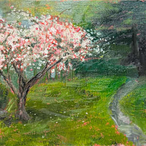 Backyard Apple Tree Blossoms by Brandon Waite