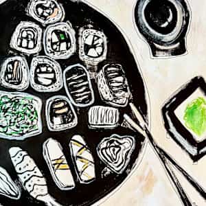 Culinary Series (4 works) by Diego Alba  Image: Culinary Series: Sushi