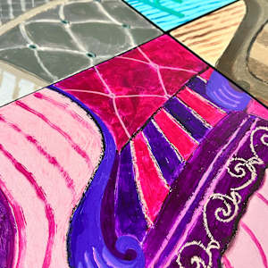 10 Chairs (Polyptych) by Diego Alba  Image: Detail