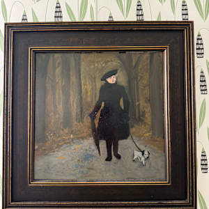 Lady and Her Dog by Arthur Gebhardt, Image 1.