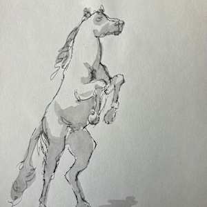 Bucking Horse Front by Arthur Gebhardt, Image 1.