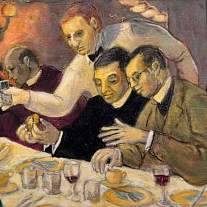 Dinner of Priests by Arthur Gebhardt, Image 8.