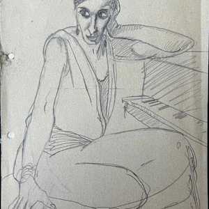 Woman on Piano by Arthur Gebhardt, Image 4.
