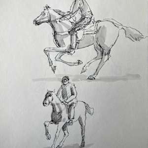 Cowboy and Jockey by Arthur Gebhardt, Image 3.
