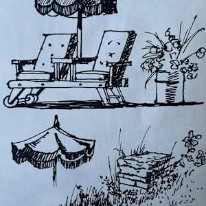 Lounge Chair Sketch by Arthur Gebhardt, Image 1.