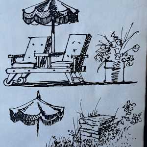 Lounge Chair Sketch by Arthur Gebhardt, Image 2.