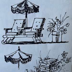 Lounge Chair Sketch by Arthur Gebhardt, Image 4.
