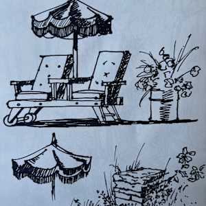 Lounge Chair Sketch by Arthur Gebhardt, Image 3.
